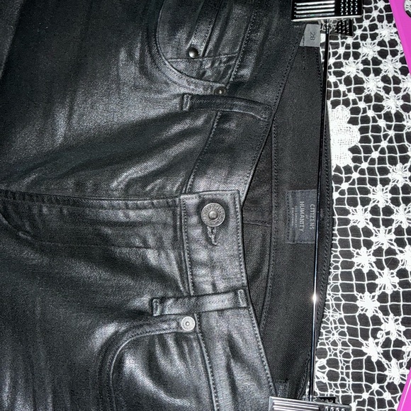 Citizen of Humanity Coated Black Jeans PERFECT CONDITION - Picture 6 of 9
